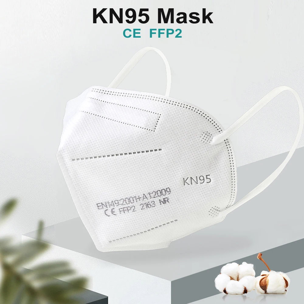 FFP2 Masks KN95 Mascarillas 5 Layers Filter Homologada Face Masks Protective Mouth Mask CE FFP2MASK Respirator Masque