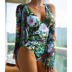 Sexy Print One Piece Swimsuit Women 2022 Bodysuit Swimwear Female Swimming for Bathing Suit Woman Maillot De Bain Femme Monokini