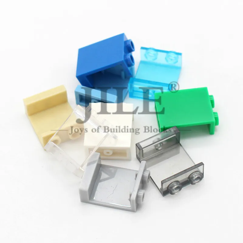 20pcs MOC 4864 DIY Building Blocks Transparent Panel 1x2x2 Plate Bricks Compatible with 87552 Glass Construction House View Toys