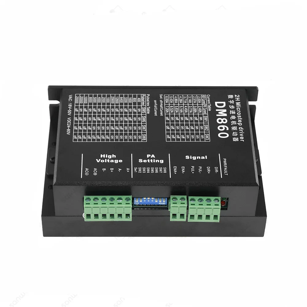 Motor Drive Controller Dm860 Dm860H Drive 24~80V Dc 7.2A Suitable For 42 57 86 Stepper Motor Nema 17 Nema 23 Nema 34 3D Printer