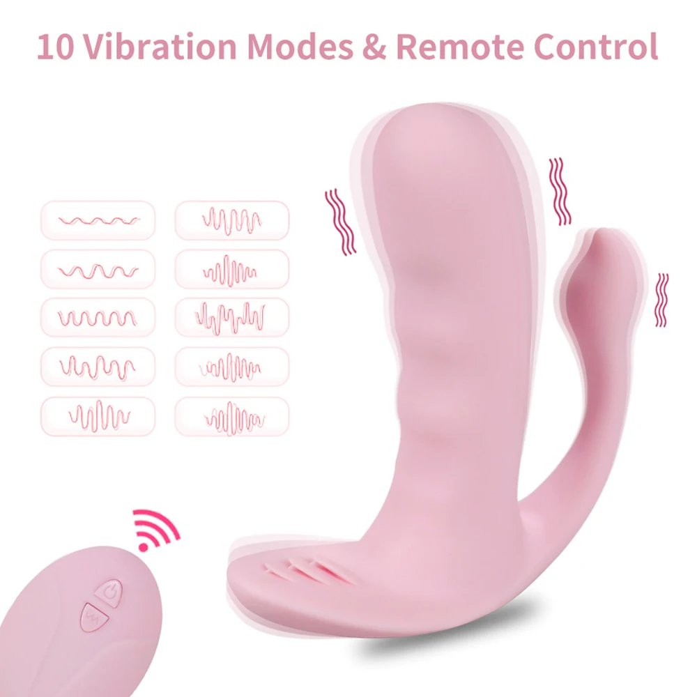 10 Modes 3 IN 1 Vibrator Clitoris Vagina Anal Stimulator Wearable G-Spot Massager Rechargeable Masturbator Sex Toys for Women