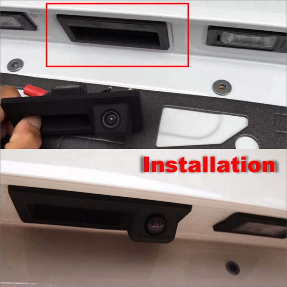 ZJCGO Car Rear View Reverse Back Up Parking Trunk Handle Camera for Skoda Octavia Combi III A7 Superb B8 Kamiq for SEAT Tarraco