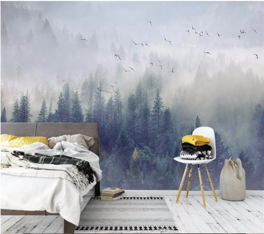 

mural papel de parede para quarto Custom wallpaper Cool Nordic TV Background Wall Living Room Bedroom Mural 3D Wallpaper