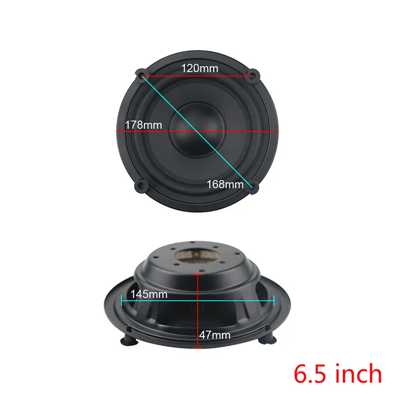 GHXAMP Bass Radiator Passive Speaker Auxiliary Woofer Booster Fake speaker For 3 inch 4 inch 5 inch 6.5inch 8" Speaker 2PCS