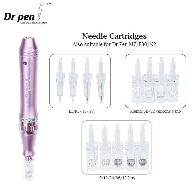 Dr. Pen-pluma eléctrica Ultima M7, microaguja profesional, máquina de mesoterapia para tatuaje, dispositivo de microagujas para el cuidado de la piel