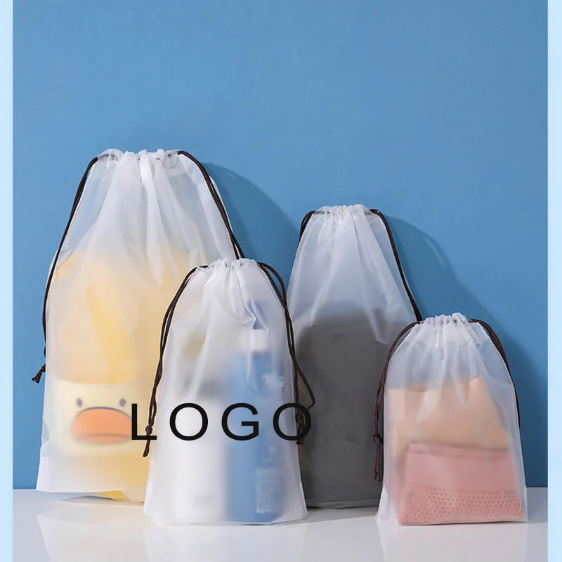 

20 Pcs Custom Logo Drawstring Storage Wig Bag EVA Jewelry Bag Cosmetic Make Up Tool Packaging Bag Home Travel Package Gifts Bags