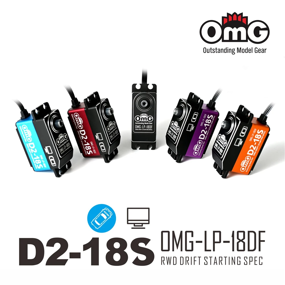 

OMG D2-18S 18KG HV Short-body Digital Servo For RDW Drift Off-road 1:10 RC Car