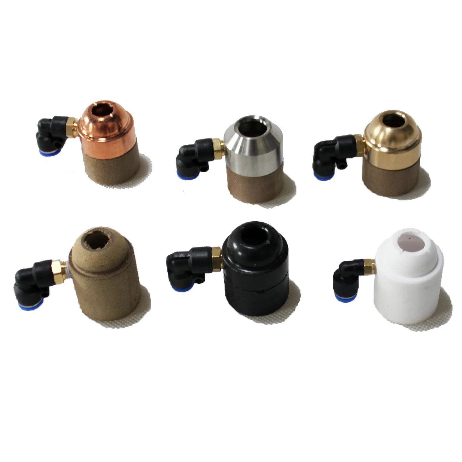 6PC P80 Plasma Bị Tiêu Thụ CNC Shield Cup Đầu Phun Nước Làm Lạnh Làm Lạnh Adpater P80 Plasma Bị Tiêu Thụ