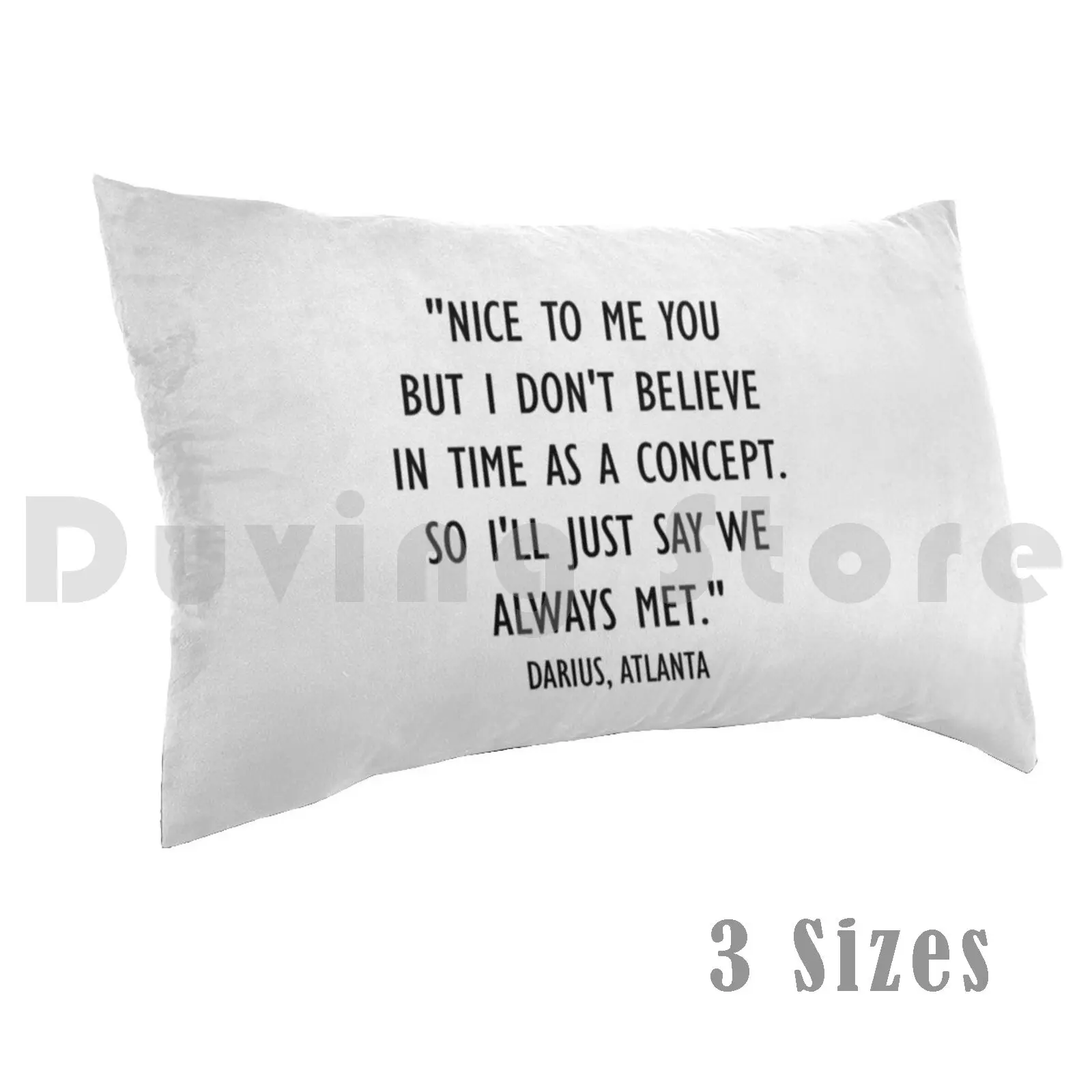 Darius Atlanta-Funda de almohada con cita, ganan las marcas más amarres Darius Paper Lakeith Stanfield Teddy Perkins