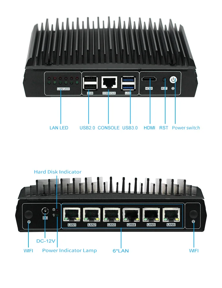 Network Security I7 4500U 5500U I5 5200U 4200U I3 5010U 400U I211AT 6LAN Console NGFF_SSD Firewall Router AES-NI Mini Pc