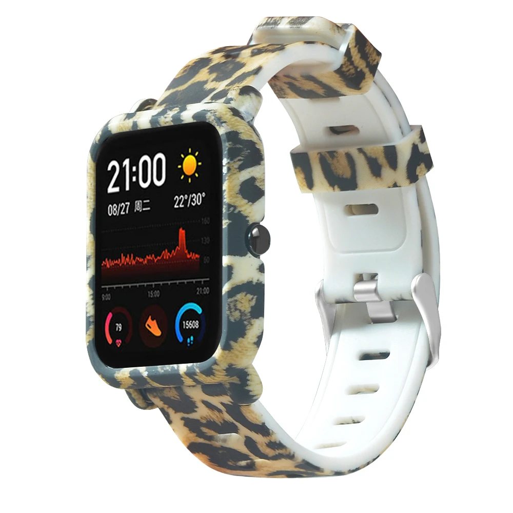 FIFATA Neue Bunte Silikon Ersatz Strap Für Huami Amazfit GTS Uhr Strap Silikon Abdeckung Fall Für Amazfit GTS Uhr Fall