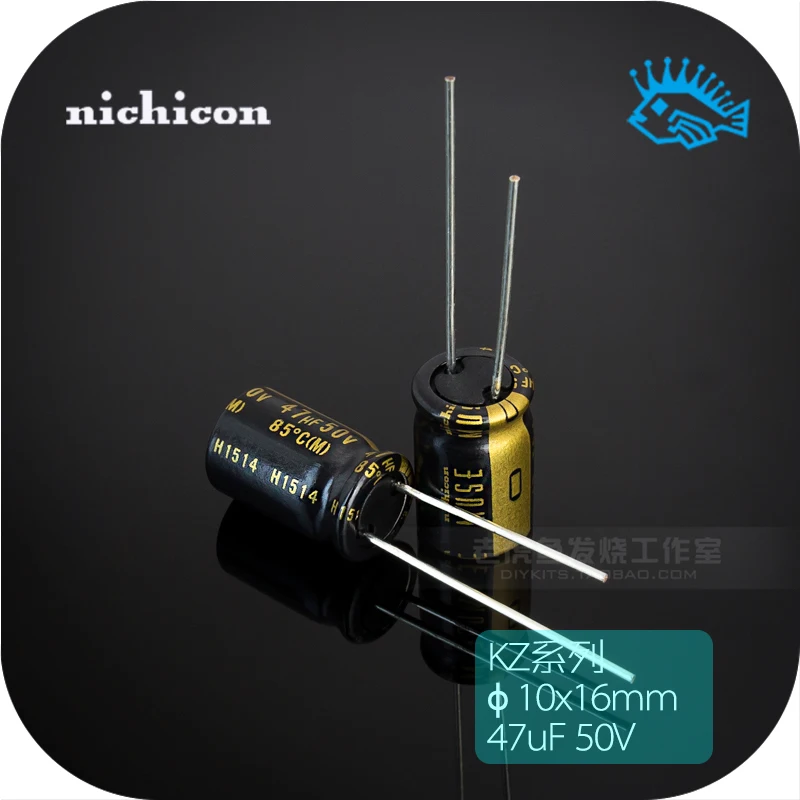 5pcs/50pcs 50V47uF 50V KZ MUSE Nichicon Japan original fever audio electrolytic capacitor