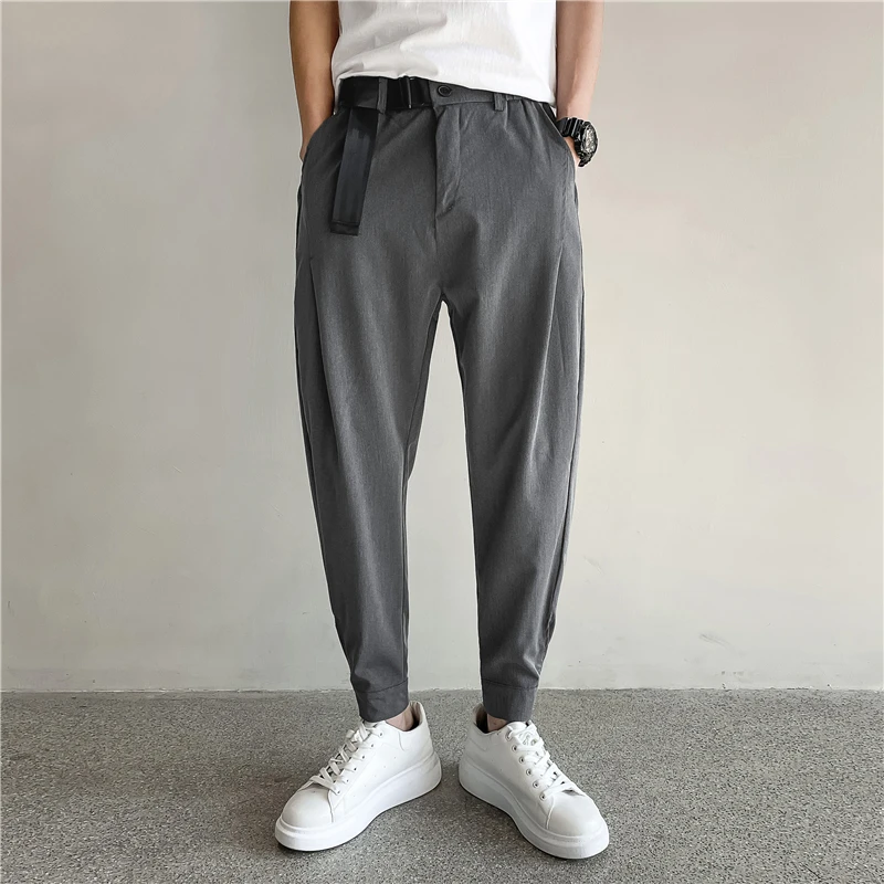 Pantaloni da uomo nuovi pantaloni da jogging leggeri Casual Streetwear sensazione di freddo pantaloni da casa comodi uomo