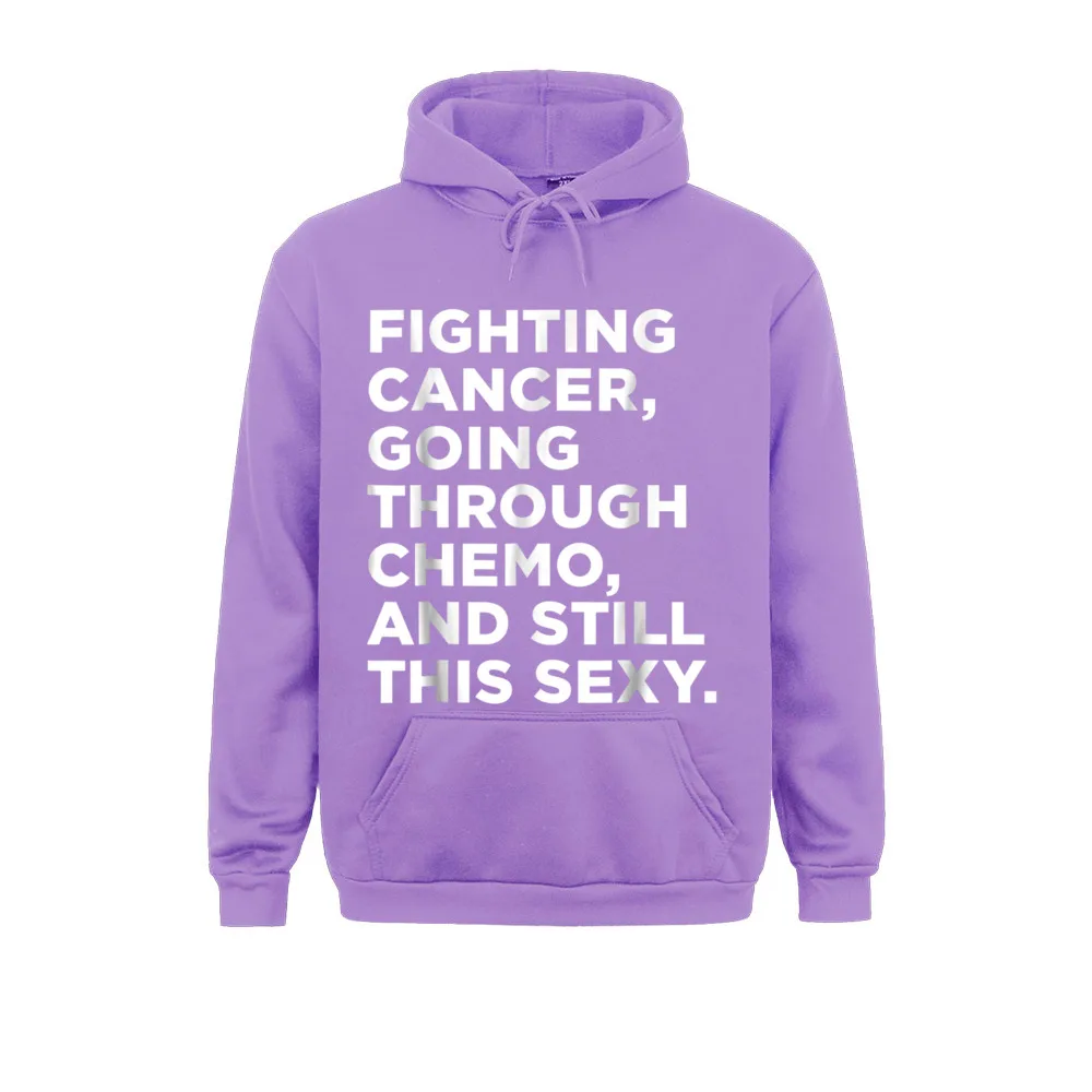 Cancer With Funny Cancer Fighter Inspirational Quote Long Sleeve Hoodies Women Men Sweatshirts Custom Sportswear 2021 Hot Sale