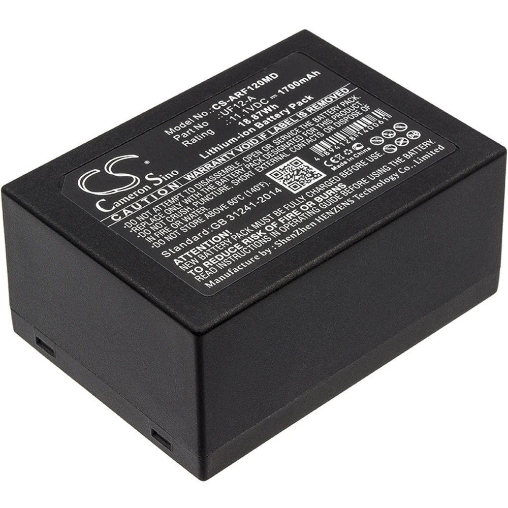 Cameron Sino Battery for Ahram Biosystems UF12-A fits UF12-A Medical Replacement battery