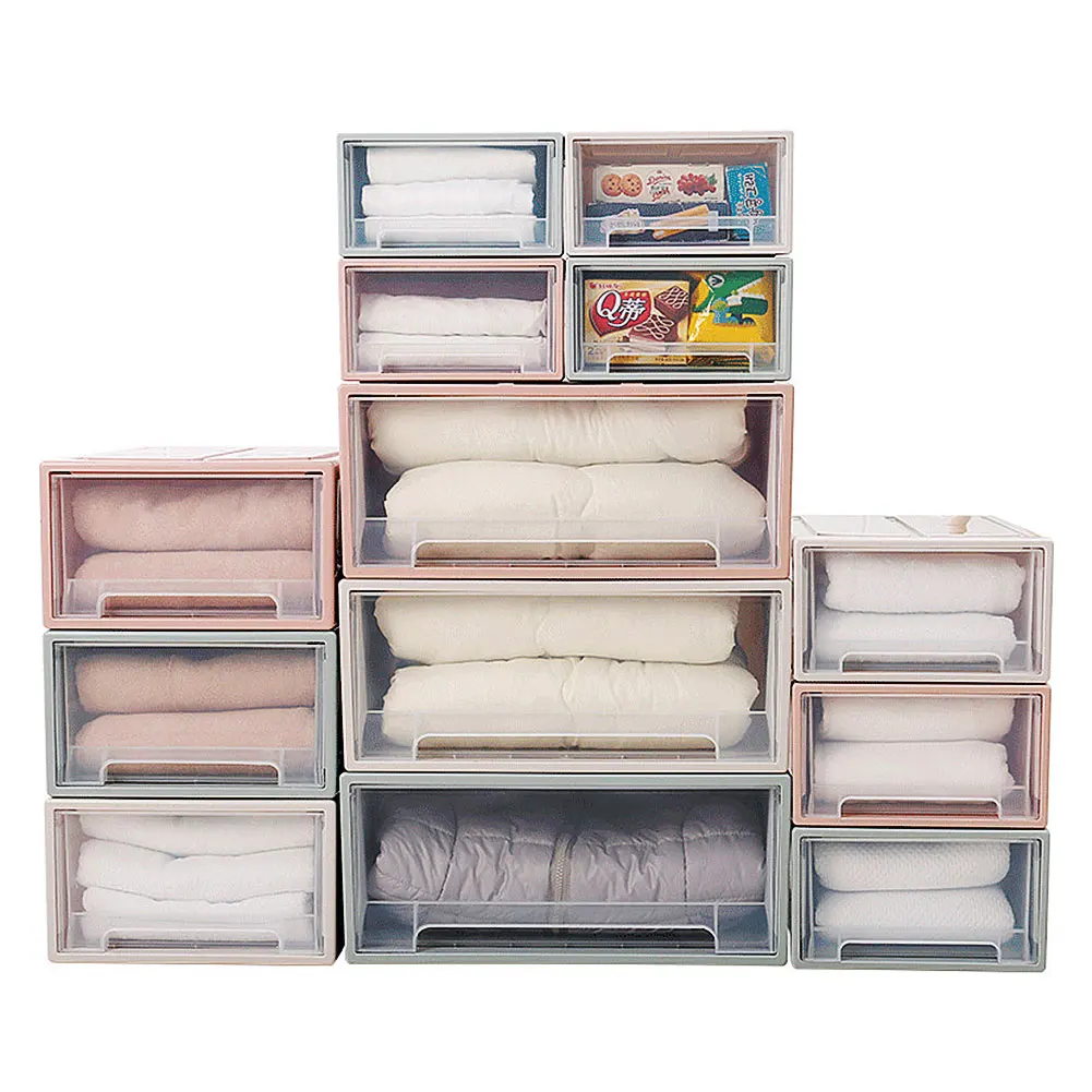 Plastic Drawer Type Clothes Storage Box Underwear Bra Socks Organizer Toy Snacks Sundries Storage Container Household Storage