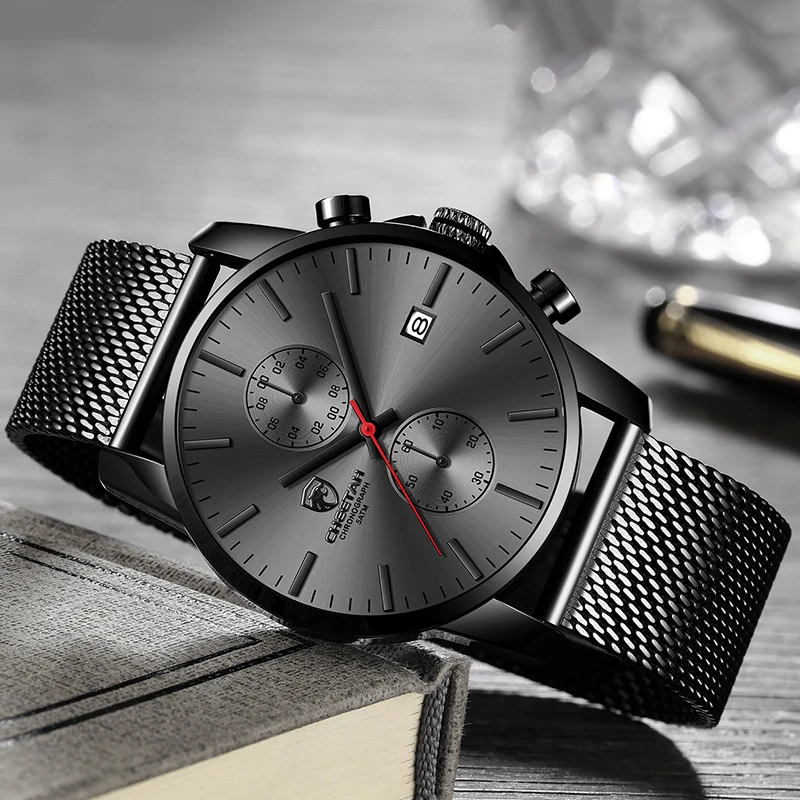 2021 männer Uhr CHEETAH Marke Mode Sport Quarz Uhren Herren Leder Wasserdichte Chronograph Uhr Business Relogio Masculino