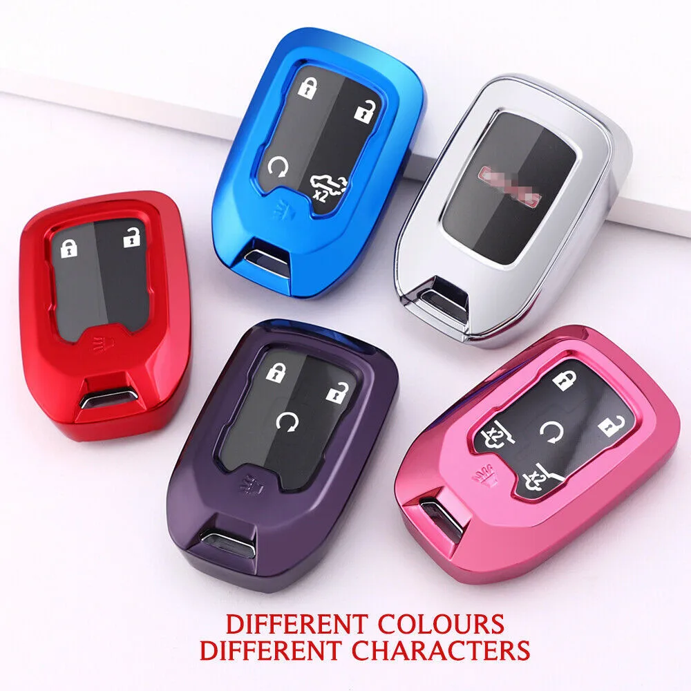 

KEYECU Soft TPU Protective Keyless Remote Fob Smart Key Cover Case HYQ1AA/HYQ1EA for Chevrolet Suburban Tahoe,for GMC Yukon+ XL