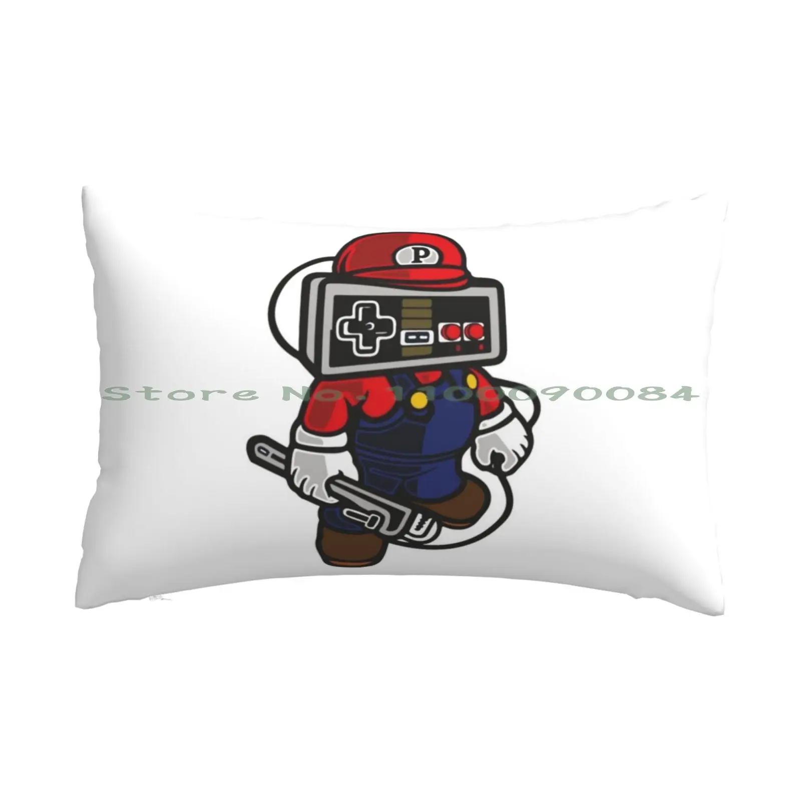 Gamer Pillow Case 20x30 50*75 Sofa Bedroom Gaming Ps4 Play Station Ps3 Wii Player Gamer Face Gamer Head Long Rectangle