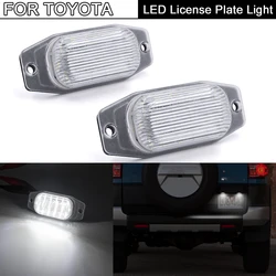 2Pcs LED License Plate Light Number Plate Lamp For Toyota Land Cruiser (FJ80) FJ Cruiser(XJ10,GSJ15) Celica For Lexus LX450