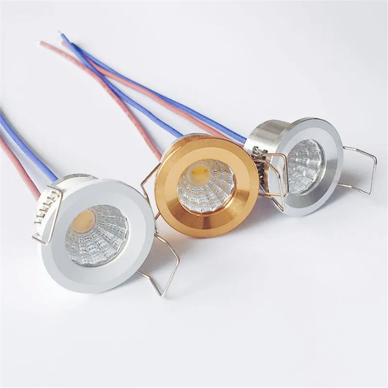 

3W COB LED Spotlight Warm /Cold White Dimmable AC220V Downlight For Home Cabinet Showcase Room Lighting Aluminum