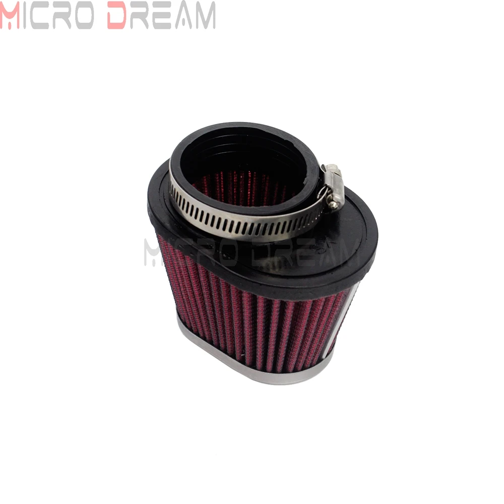 Cafe Racer 48mm 52mm Air Cleaner Oval Pod Filter Universal For Harley  Honda Yamaha Kawasaki Suzuki CB CX500 Bobber Air Filter