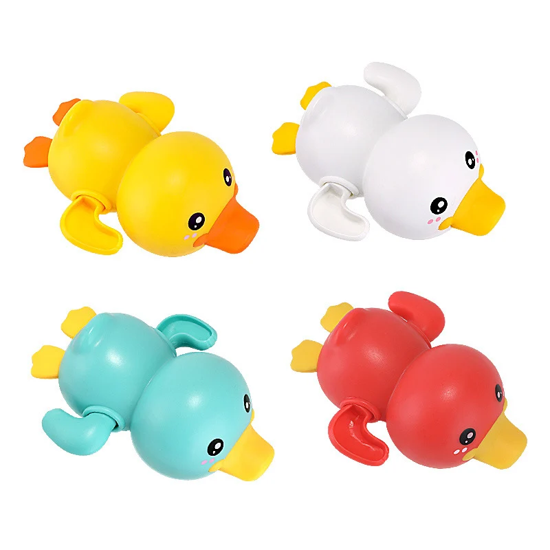 Bathing Ducks Baby Bath Toys for 0 12 24 Months Classic Toy Chain Clockwork Whale Crab for Kids Swimming Pool Water Game