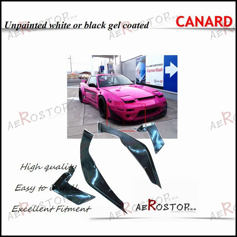 

FIBER GLASS RB V2 STYLE CANARD FOR 89-94 180SX RPS13 HATCHBACK (200SX/240SX)