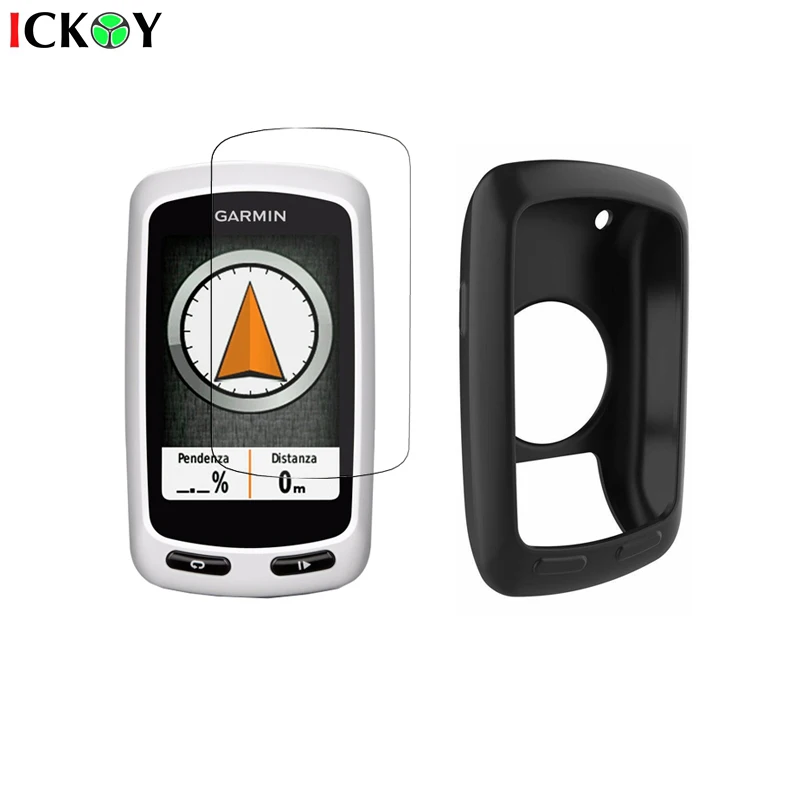 Silicone Protect Case Skin + 3pcs Shield Film Screen Protector for Cycling GPS Garmin Edge Touring Plus Accessories