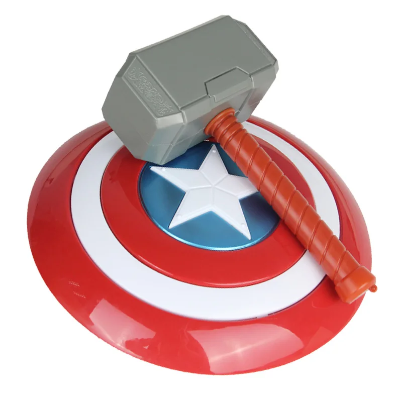 Figuras de acción de Marvel, Endgame vengadores, Capitán América, escudo, Thor, martillo, juguetes para niños, utilería para Cosplay de Halloween