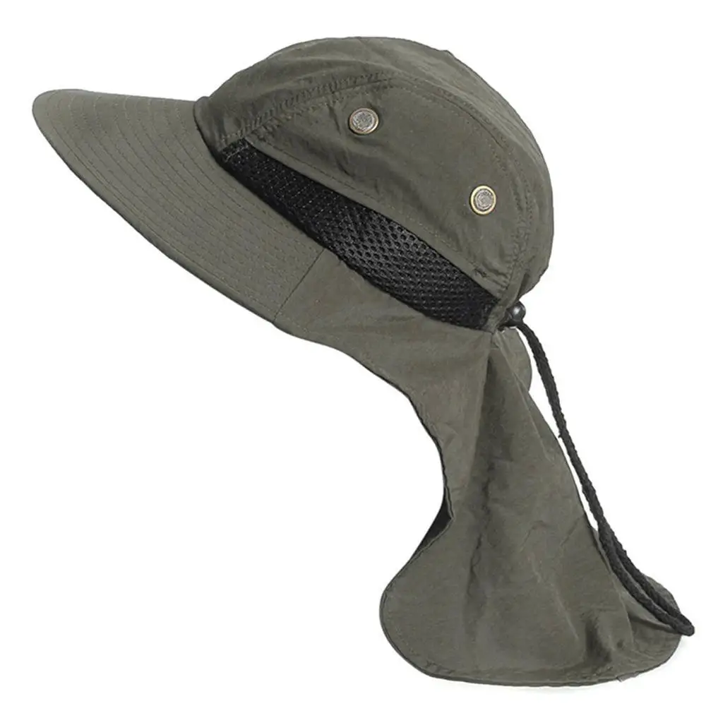 2021 Hot Sell Women Men Hiking Fishing Hat Outdoor Sport Sun UV Protection Neck Face Flap Cap Adjustable Caps