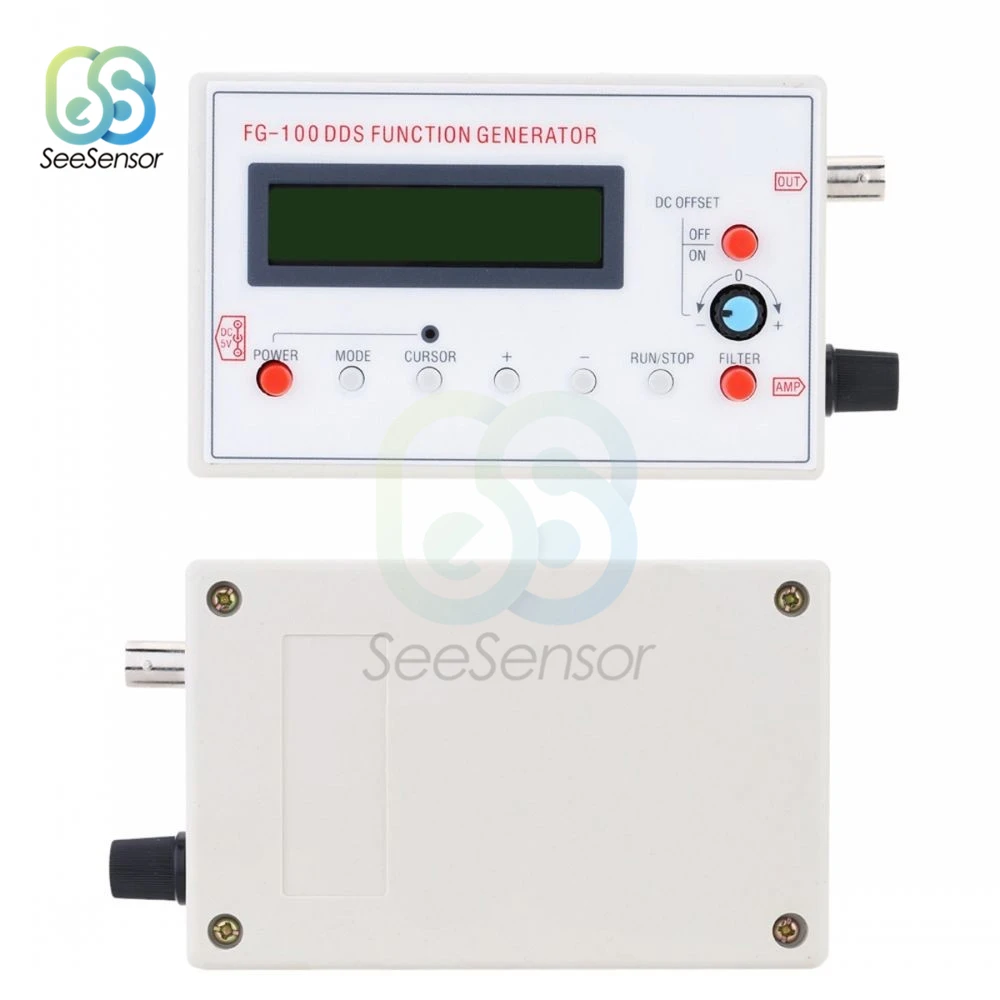 FG-100 DDS وظيفة إشارة مولد عداد التردد 0.01 هرتز - 500 كيلو هرتز وحدة مصدر الإشارة شرط + مربع + سن المنشار الموجي