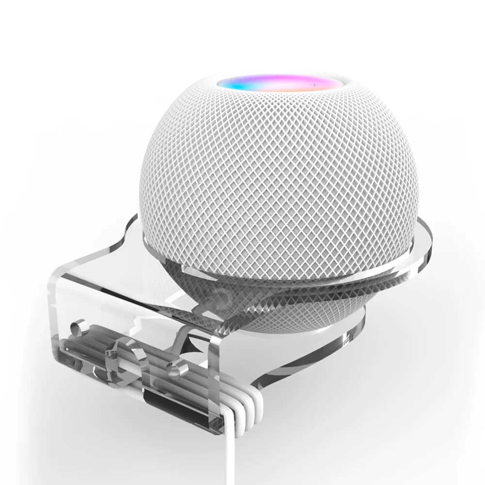 Outlet Wall Mount Houder Voor HomePod Mini Speaker Beugel Ruimtebesparende Wandplank Met Snoer Arrangement Voor HomePod Mini Stand