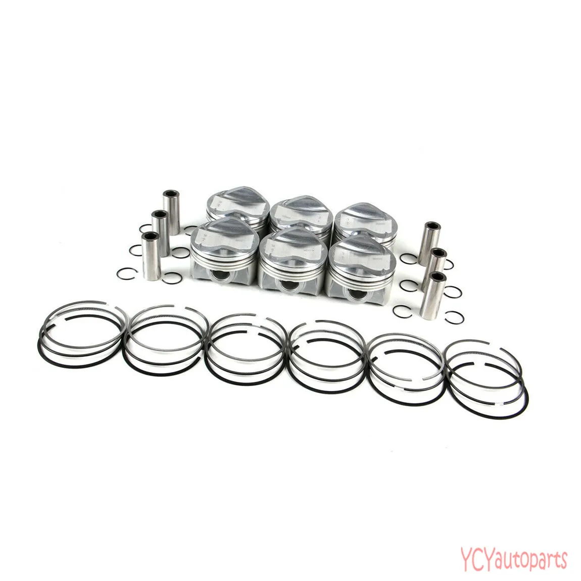 3.0T Pistons and Rings Assembly Fit For VW Touareg AUDI A4 S4 A5 S5 A6 A8 Q7 Porsche CAYENNE CGE/CGF/CJT 06E107066DM