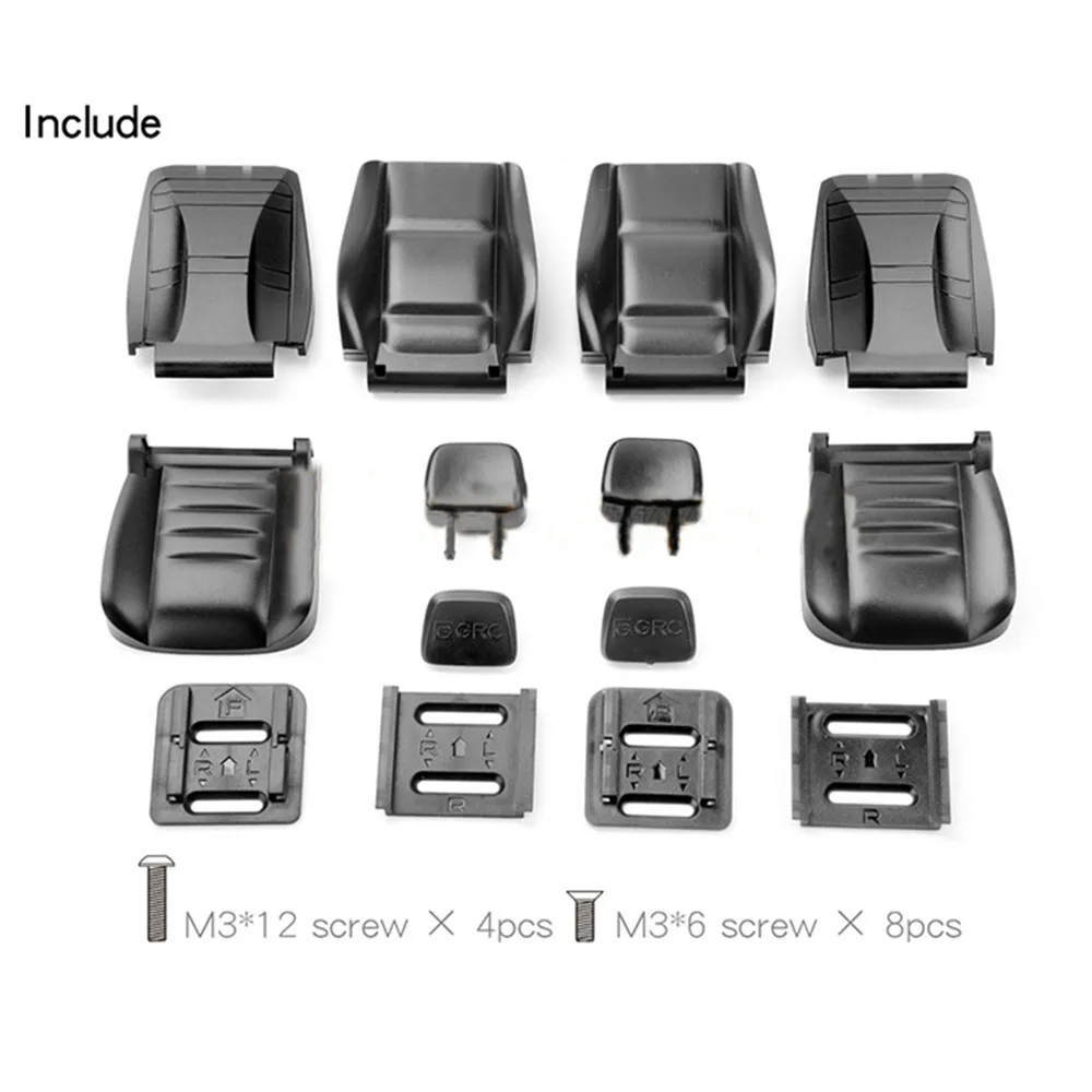 DIY Simulation Cab Multi-directional Adjustable Seat Kit Cockpit For 1/10 RC Car Accessories Parts