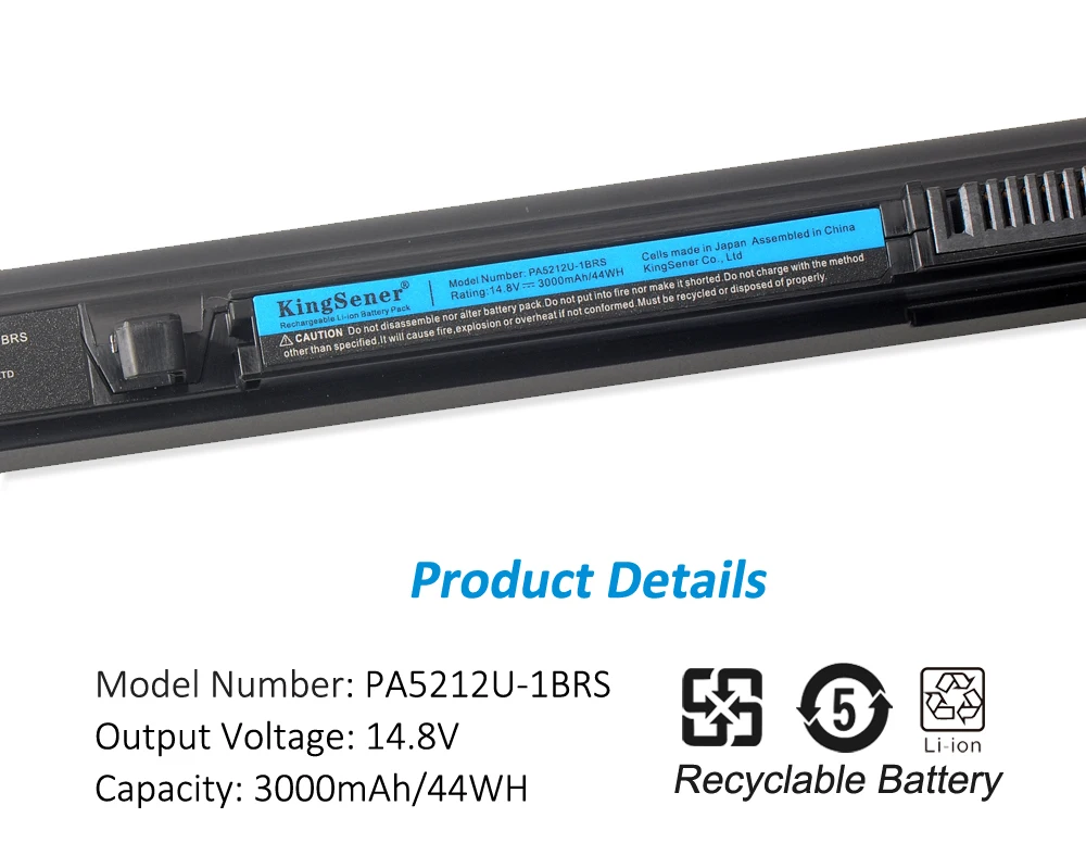 KingSener PA5212U PA5212U-1BRS Batterij voor Toshiba Satellite Pro A30 A40 A50 R4 R50 Tecra A40 A50 C40 C50 Z50 Portégé A30 Z20