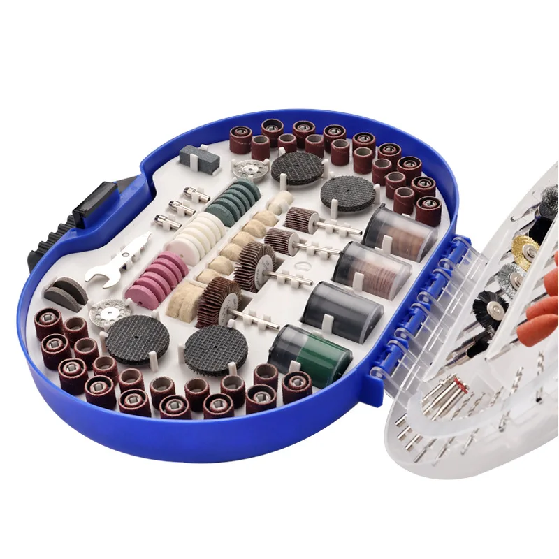 276 Cái/hộp Mài Mòn Dụng Cụ Xoay Bộ Phụ Kiện Điện Mini Mũi Bộ Chà Nhám Đánh Bóng Cắt Khắc Đầu Dremel