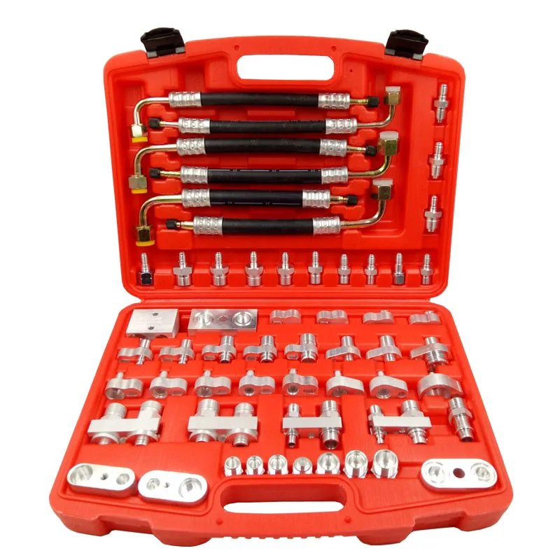 56pcs car air conditioner leak detection excavator plugging tool leak detection and repair tool