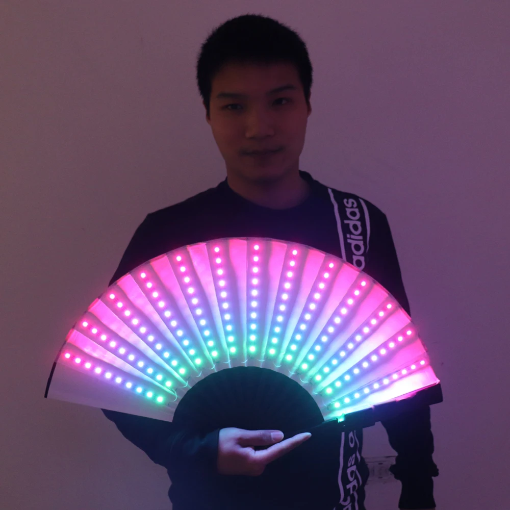 LED Fan Stage Performance Dancing Lights Fans Bar Nightclub EDM Fluorescent Party Performance Props Gift