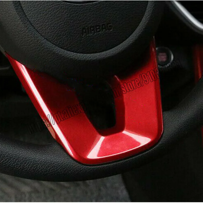 New Glossy Red Inner Steering Wheel Decor Cover Trim For Kia Optima K5 2016-2020