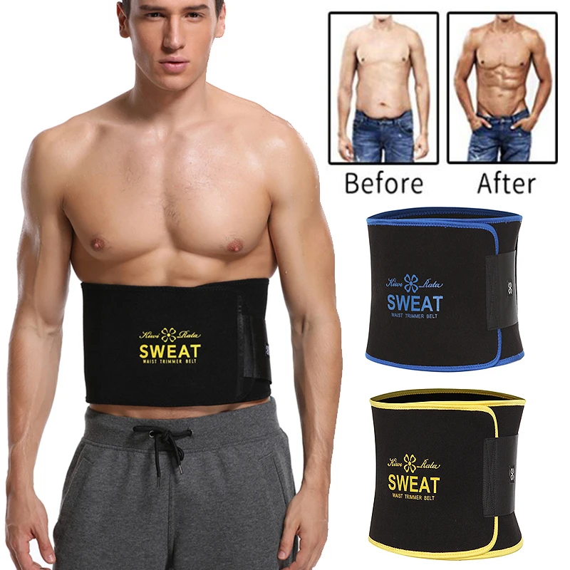 Waist Trimmer Belt Slim Men Body Shaper Cinchers Tummy Control Neoprene Sweat Wrap for Stomach and Back Lumbar Support