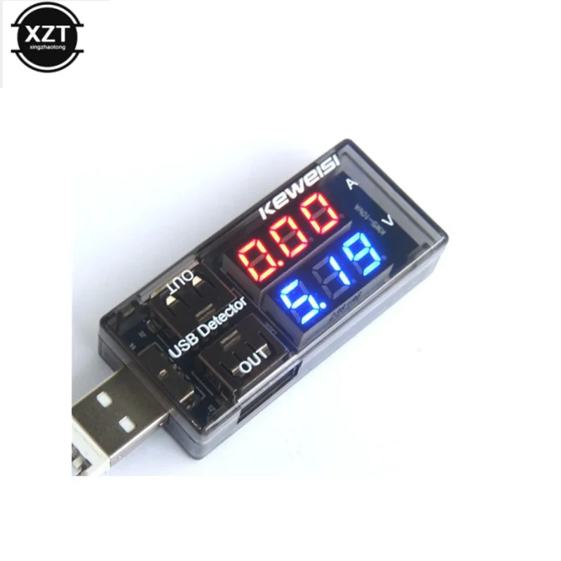 USB Detector Dual Display USB Tester Current Voltage Meter Power Detector Doctor Monitor 3V 5V 9V Digital Voltmeter Ammeter 5A