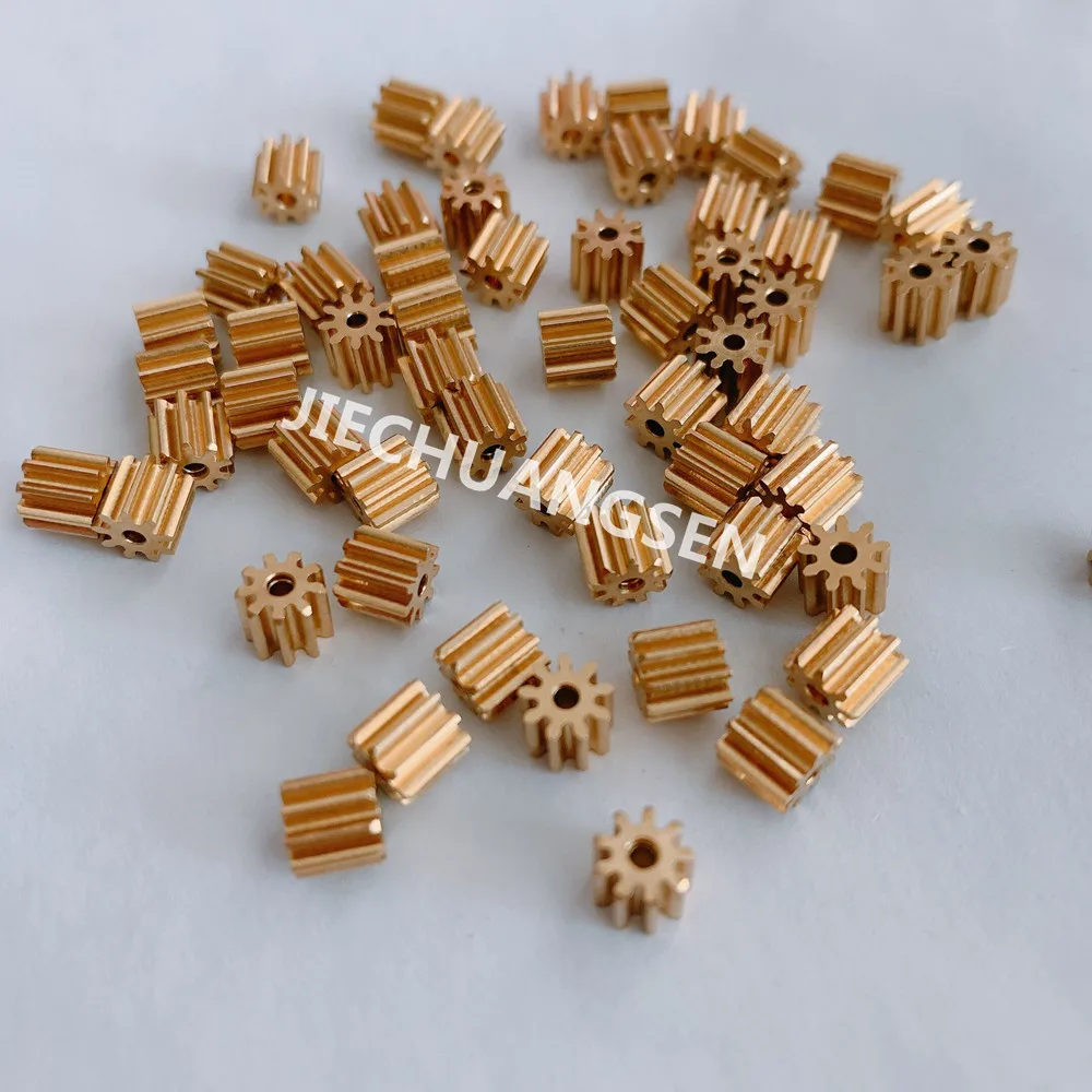 10pcs/Lot 0.5Modulus 9Teeth 7T 8T 10T 11T Copper Gear Hole 1.48mm/1.98mm/2.02mm/2.28mm/2.98mm Thickness 5mm