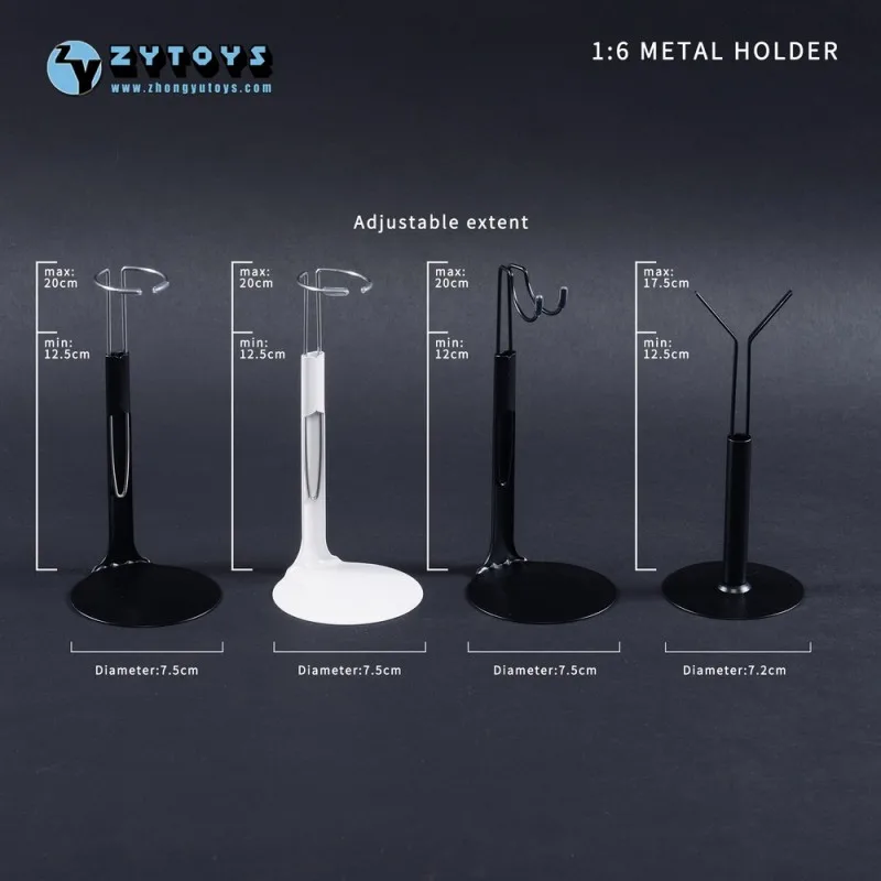 

ZYTOYS ZY3018-3021 1/6 Scale Soldier Doll Accessories Metal Bracket Four Styles Model for Collection