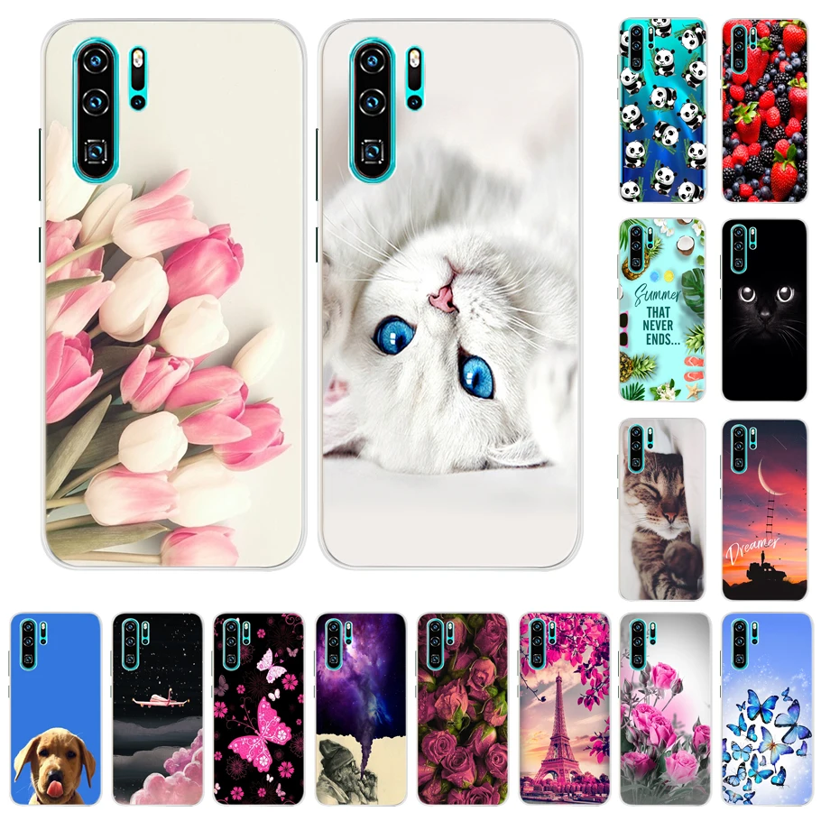 TPU Cute Painting Soft Silicone Phone Case For Huawei P30 Pro VOG-L29 P30Pro VOG-L09 P 30 Pro VOG-L04 Back Cover Bumper 6.47