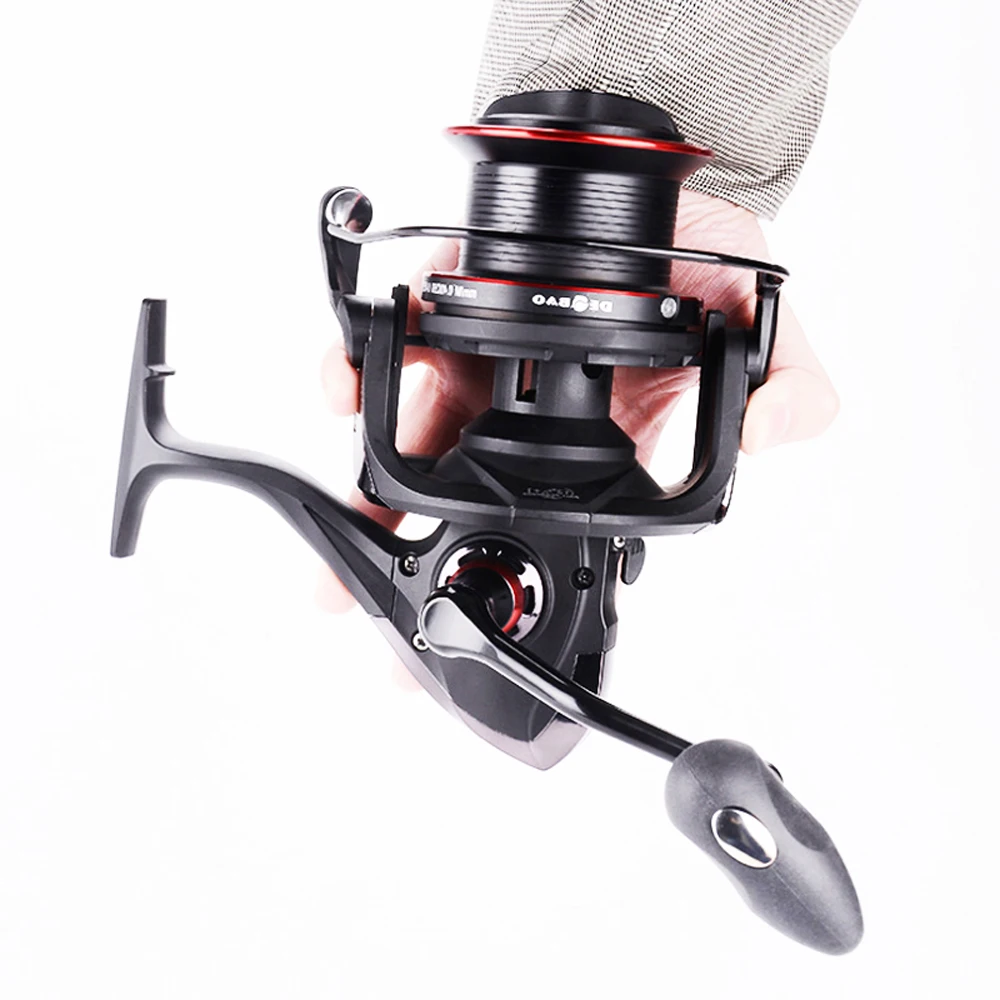 

Sea Fishing Spinning Reel 8000 9000 10000 Metal Spool 13+1BB Saltwater Catfish Surfcasting Fishing Reels Long Distant Wheel