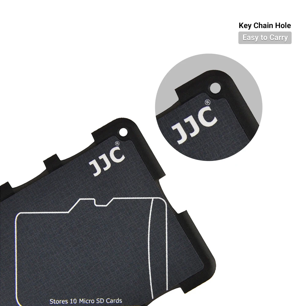 JJC Thin Micro SD-Kartenhalter SD-Kartenetui Brieftasche Kreditkartengröße für SD Micro SD TF-Karten Hartschale Kamera Fotozubehör – Detail 6
