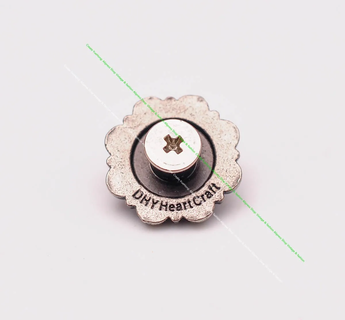 20 stücke 16mm Vintage Silber Westlichen Blumen Beere Conchos Screwback Für Leathercraft Pferd Sattel Gürtel Brieftasche Hut Decor – Detail 6