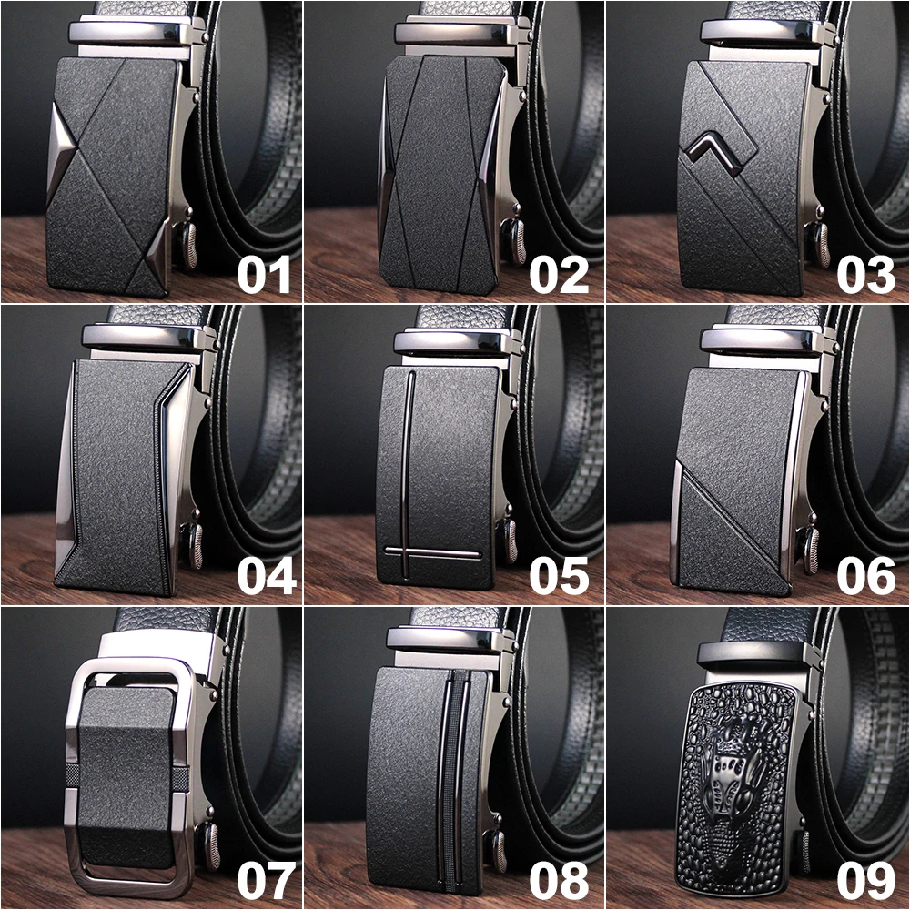 Male Automatic Buckle Belts For Men Authentic Girdle Trend Men\'s Belts Ceinture Fashion Designer Women Jean Belt Long 110-130