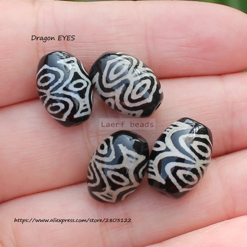 1Piece, 10x14mm Natural Tibet Dzi Black Agate beads ,many pattern ,For DIYJewelry making! Mixed wholesale for all items !